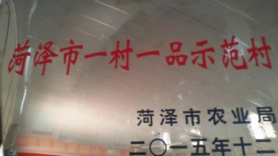 點(diǎn)擊查看詳細(xì)信息<br>標(biāo)題：【資質(zhì)榮譽(yù)】菏澤市一村一品 閱讀次數(shù)：7237